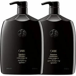Oribe Signature Shampoo And Conditioner 33.8 Oz Set With A Generic Pumps Hair