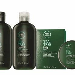 Paul Mitchell Tea Tree Special Shampoo 10oz, Conditioner 10oz, Bar Soap 5oz And Hair Shaping Cream.