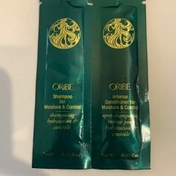 Hair Oribe Shampoo For Moisture And Control & Intense Conditioner 0.23oz Sample