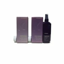 Kevin Murphy Hydrate Me Wash, Rinse 8.4 Oz Each And Young Again Treatment Oil 3.4 Oz