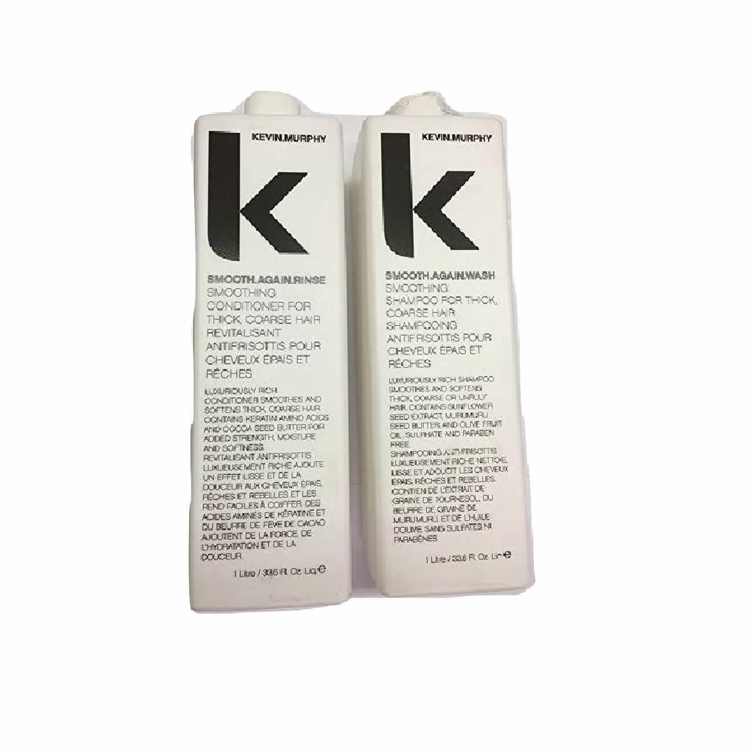 Outlet ✔️ Kevin Murphy Smooth Again Wash And Rinse SET 33.6 Oz Each 🌟 1 Kevin Murphy Smooth Again Wash And Rinse SET 33.6 Oz Each